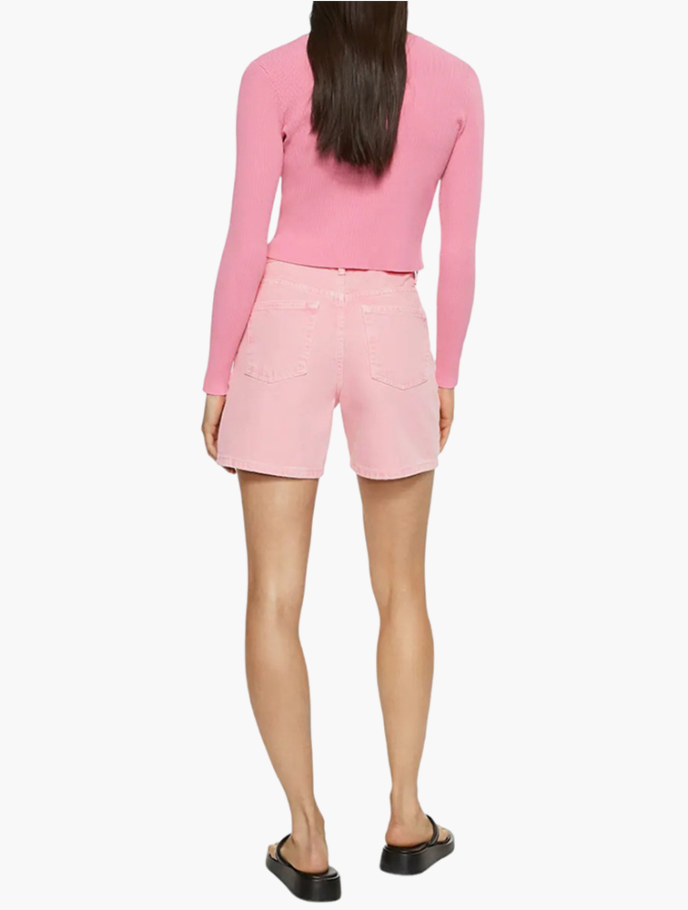 MyRunway | Shop Mango Bubblegum Pink Zaida Denim Shorts for Women